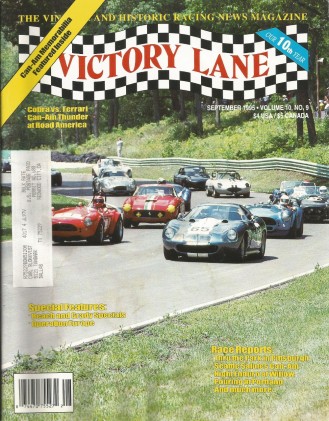 VICTORY LANE 1995 SEPT - THE VINTAGE & HISTORIC RACING NEWS MAGAZINE*